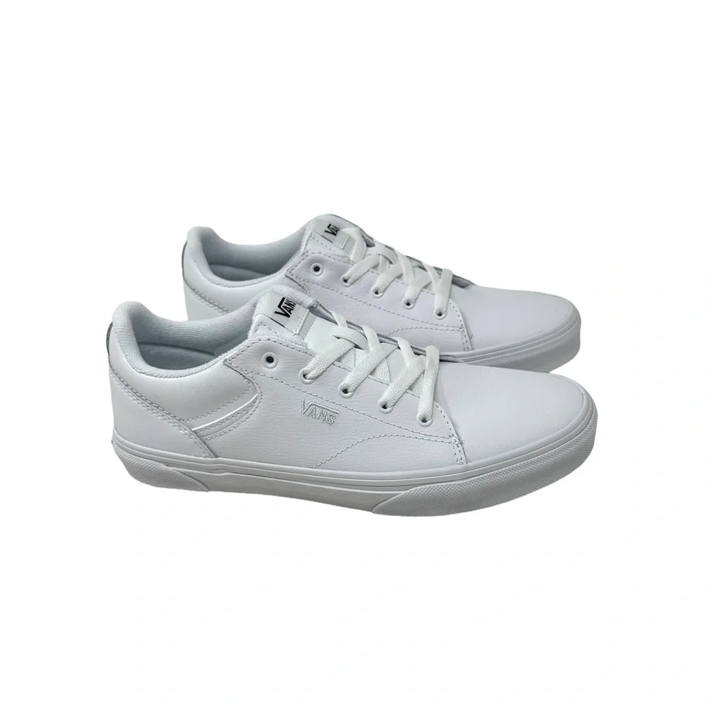 VANS Seldan Tumble Low Shoe Leather White Casual Sneakers Women Kids VN0A4U2505R